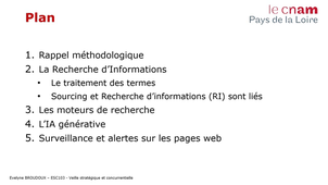 ESC103 - Séance 4 - 2.0-La recherche d’informations pour la Veille