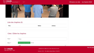 Comment chapitrer une vidéo avec le médiacenter du Cnam ?