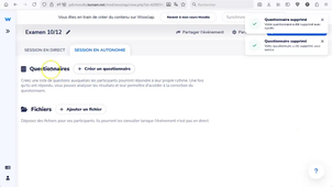 Questionnaire Wooclap en autonomie