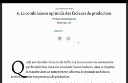 Introduction à la combinaison optimale des facteurs de production .mov