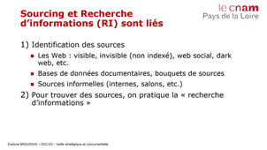 ESC103 - Séance 4 - 2.2-Sourcing et recherche d’informations sont liés